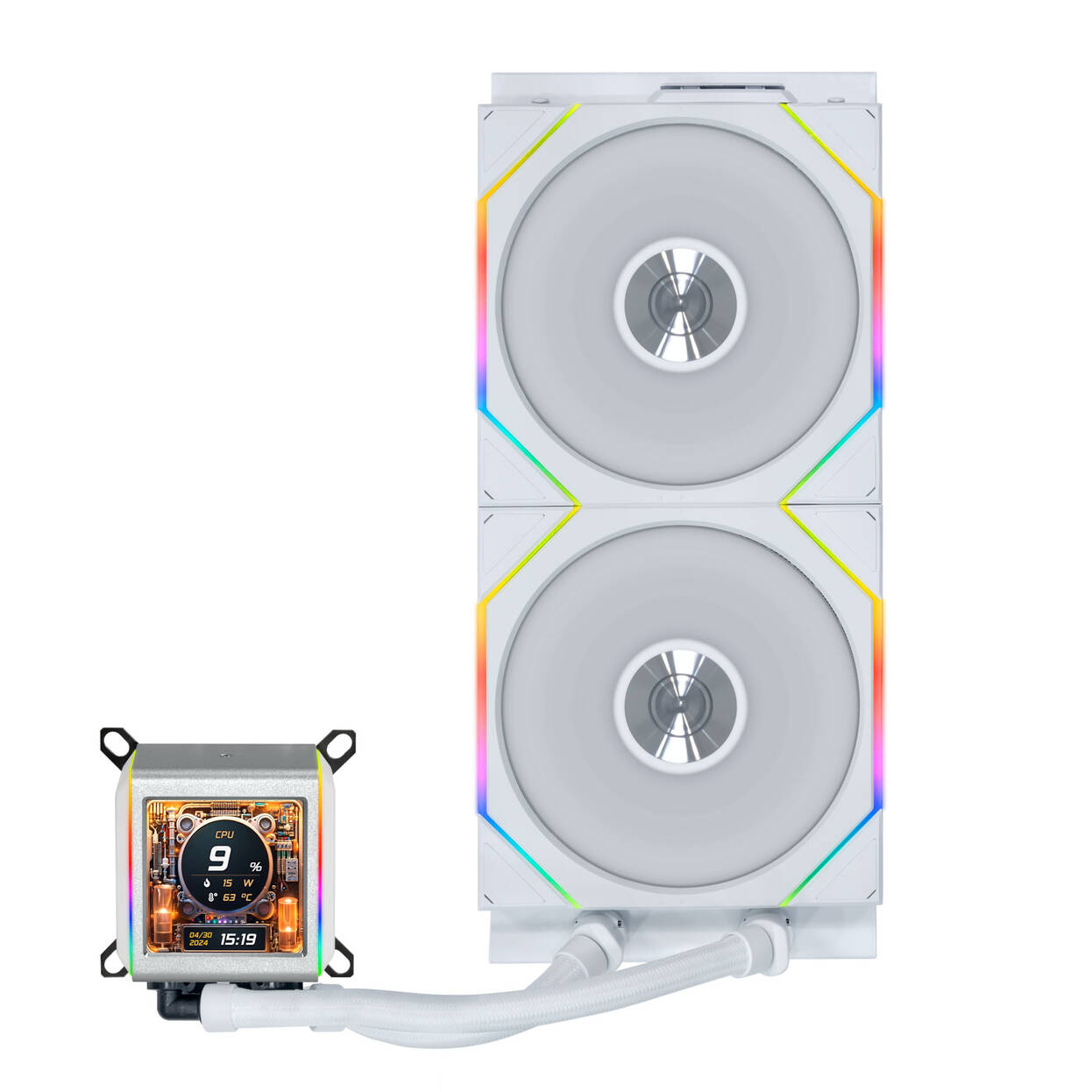 Lian Li Galahad II LCD 280 TL Wireless, bílá