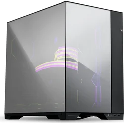 Lian Li O11 Vision Midi-Tower, verspiegeltes Tempered Glass, černá kouřové sklo