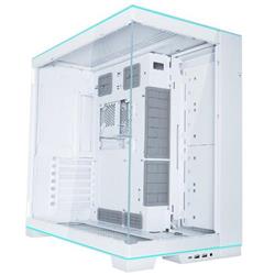 Lian Li O11D EVO RGB, tvrdené sklo, biela