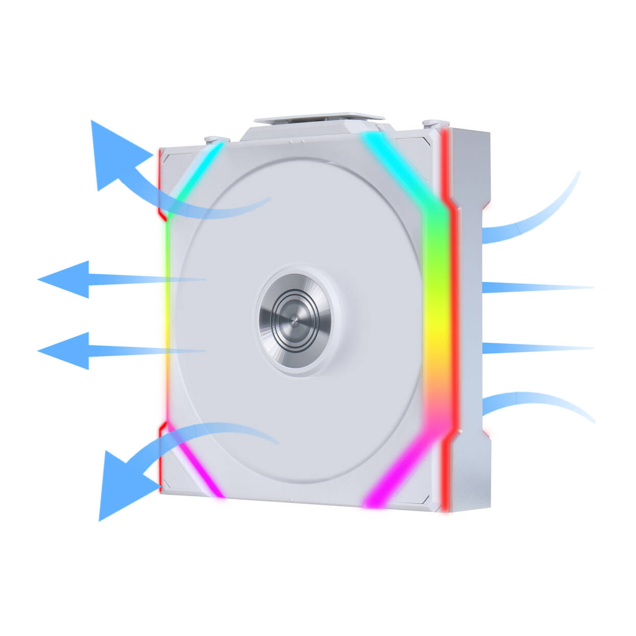 Lian Li UNI FAN SL Wireless 120mm Reverse Blade, bílá