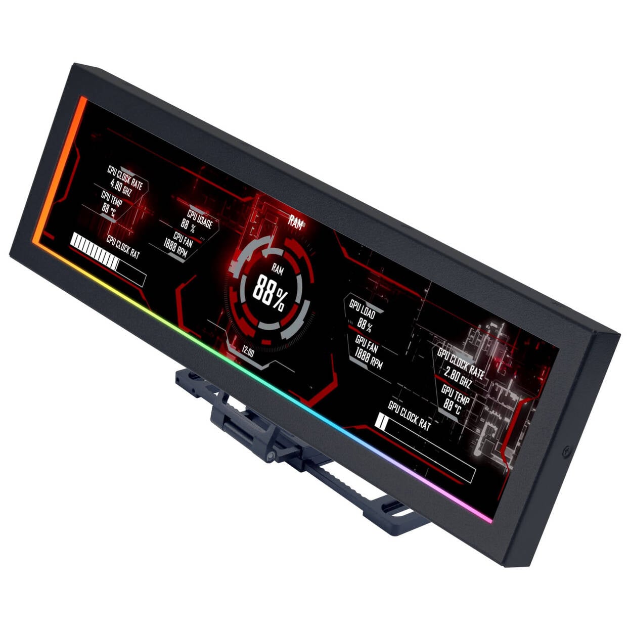 Lian Li Universal Screen 8.8", černá
