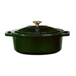 Liatinový pekáč BerlingerHaus Emerald Collection s vekom, 32 x 23 cm
