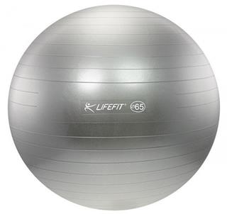 LifeFit Anti-Burst 65 cm, stříbrný gymnastický míč