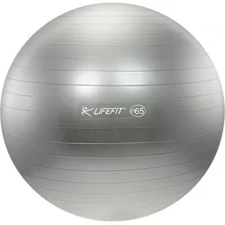 LifeFit Anti-Burst 65 cm, stříbrný gymnastický míč