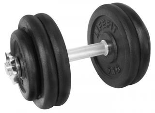 LifeFit Činka nakládací jednoruční 27 kg, 30mm tyč/6x kotouč