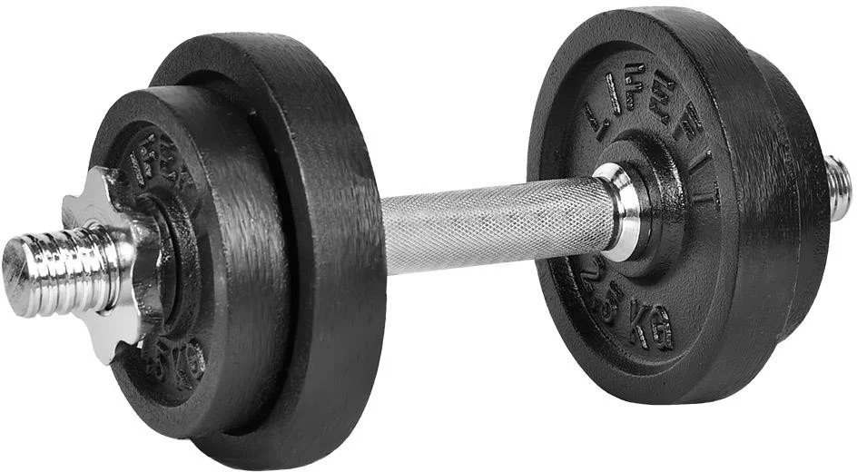 LifeFit Nakladanie činky na jedno rameno 6 kg, 30 mm tyč / 4x kotúč
