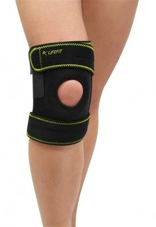LifeFit Neoprénová bandáž BN304 Otvorené koleno s výstužou