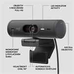 Logitech BRIO 500, Full HD webová kamera, grafitová