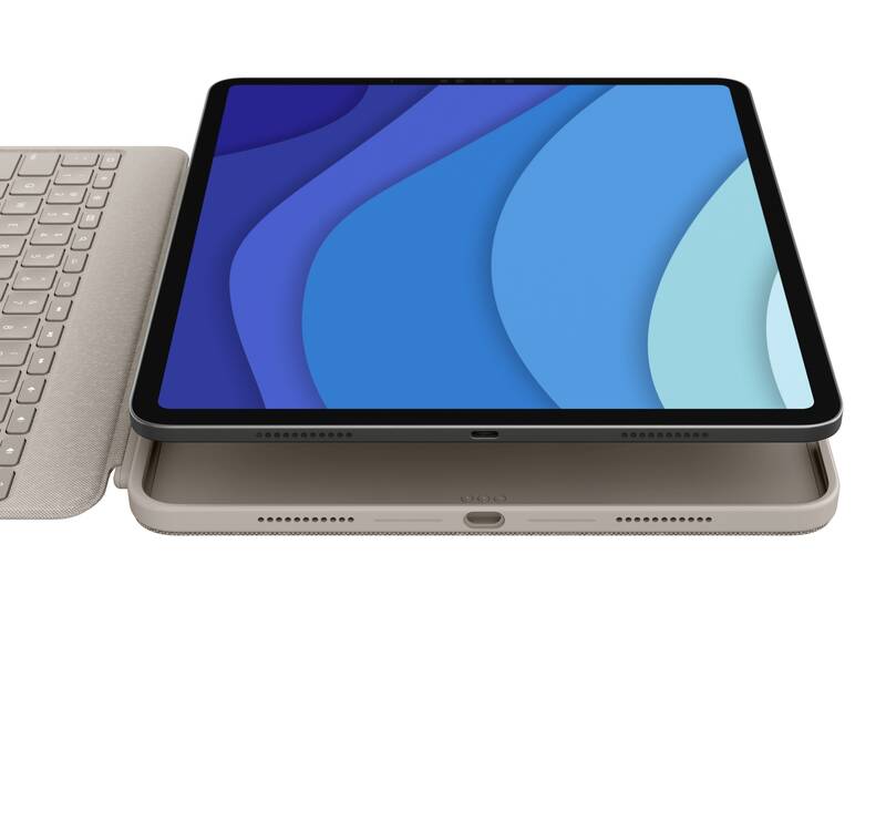 Logitech Combo Touch pre iPad Pro 11" (1., 2., 3. generácia), béžová - SK