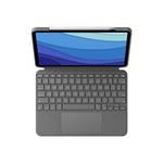Logitech Combo Touch pro iPad Pro 12,9" (5. gen), šedá - CZ