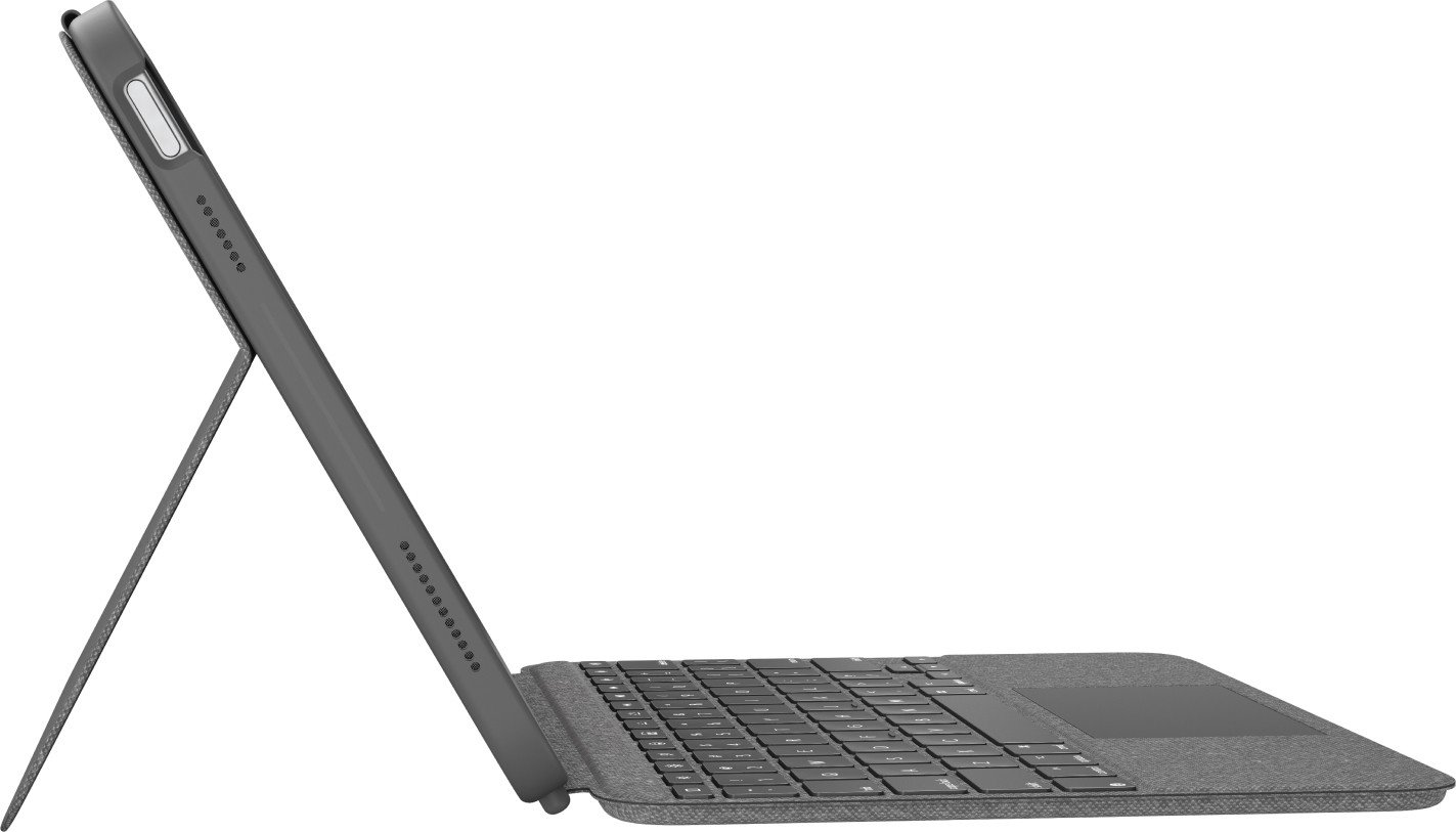 Logitech Combo Touch QWERTY US INTL, sivá
