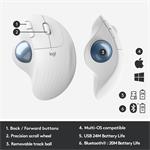 Logitech ERGO M575 Bezdrôtová myš s trackballom - biela