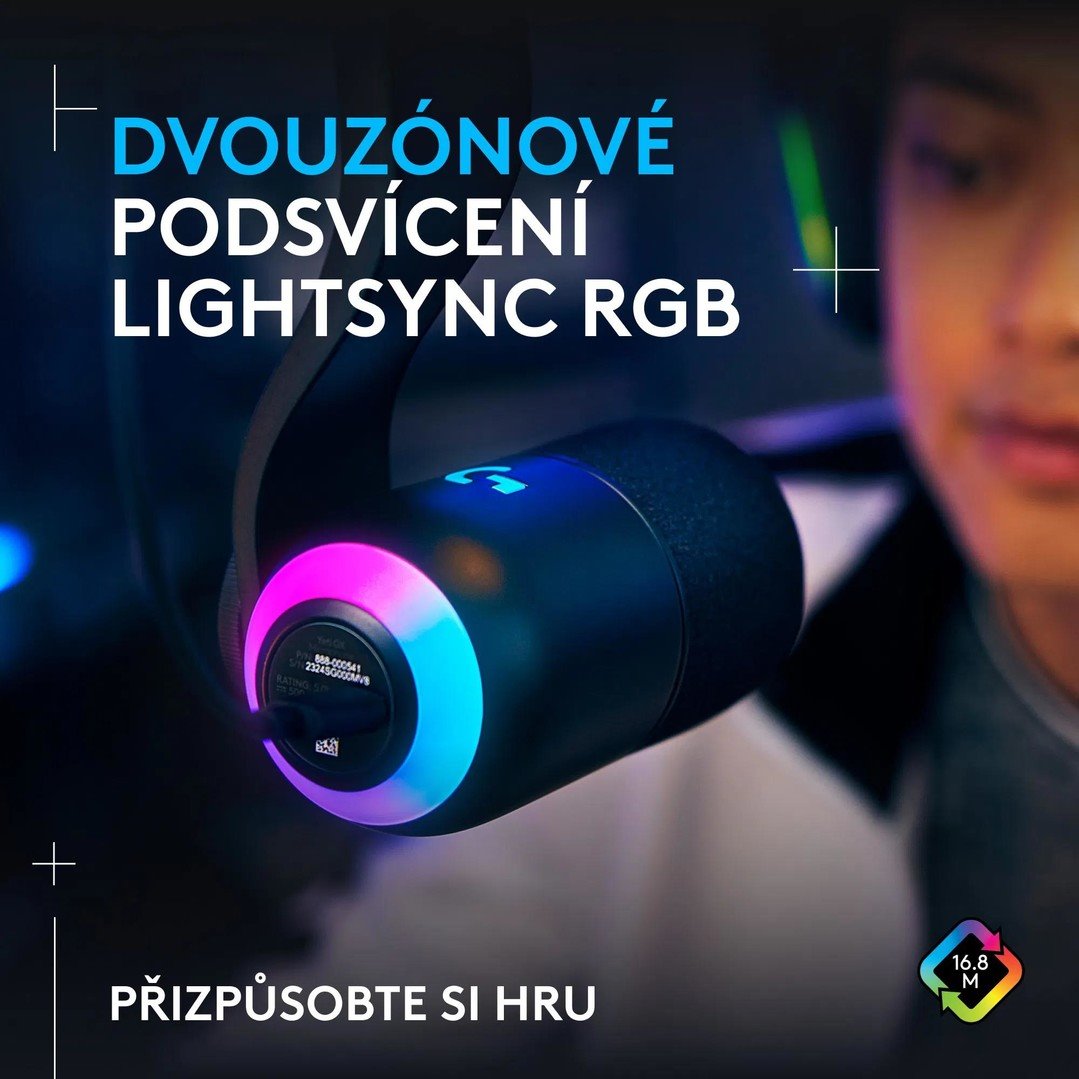 Logitech G Blue Yeti GX Dynamic RGB, čierna