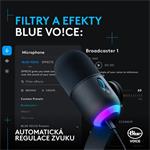 Logitech G Blue Yeti GX Dynamic RGB, čierna