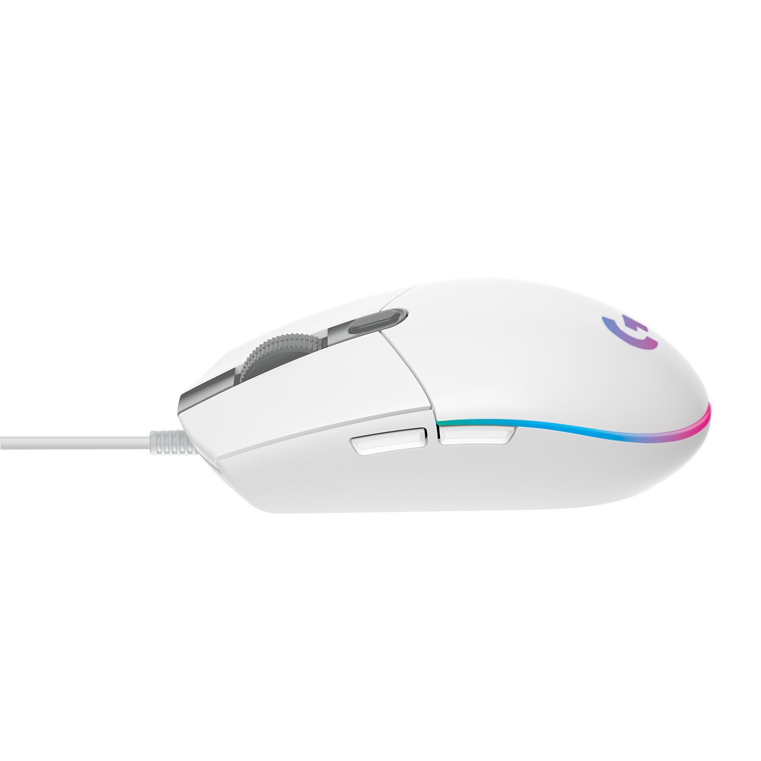 Logitech G203 Lightsync, biela