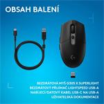 Logitech G305 X SUPERLIGHT, černá