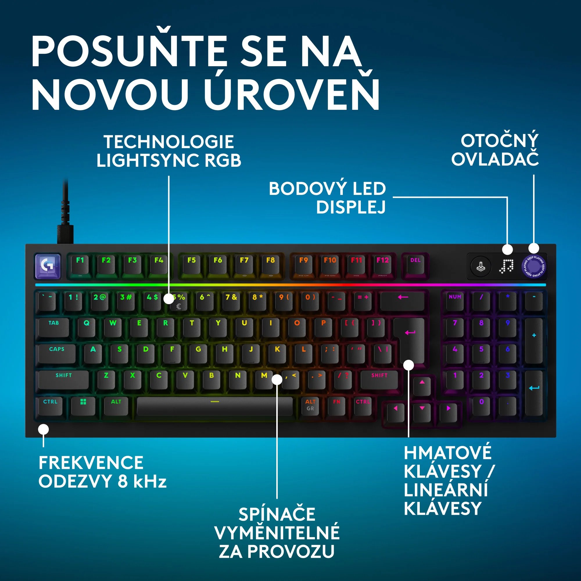Logitech G316 X 98 CZ, čierna