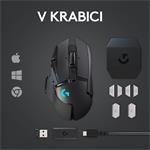 Logitech G502 Lightspeed Wireless herní myš - černý
