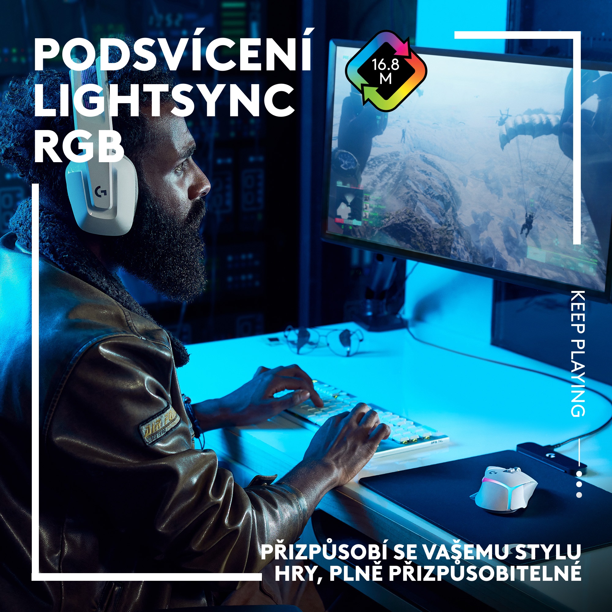 Logitech G502 X PLUS Wireless RGB Gaming Mouse, černá