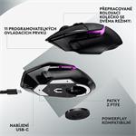 Logitech G502 X PLUS Wireless RGB Gaming Mouse, černá