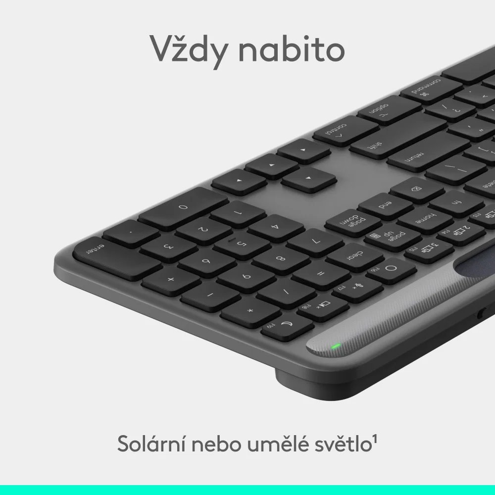 Logitech K980 Signature Slim Solar, Graphite - CZ/SK
