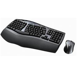 Logitech klávesnice Cordless Desktop Comfort Laser US verze,USB, bezdrátová s myší