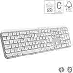 Logitech klávesnice Wireless MX Keys S, US, INTL, bezdrátová, Pale Grey, Bolt