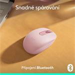 Logitech M196 - myš Bluetooth, ružová