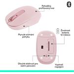 Logitech M196 - myš Bluetooth, ružová