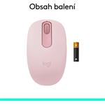 Logitech M196 - myš Bluetooth, ružová