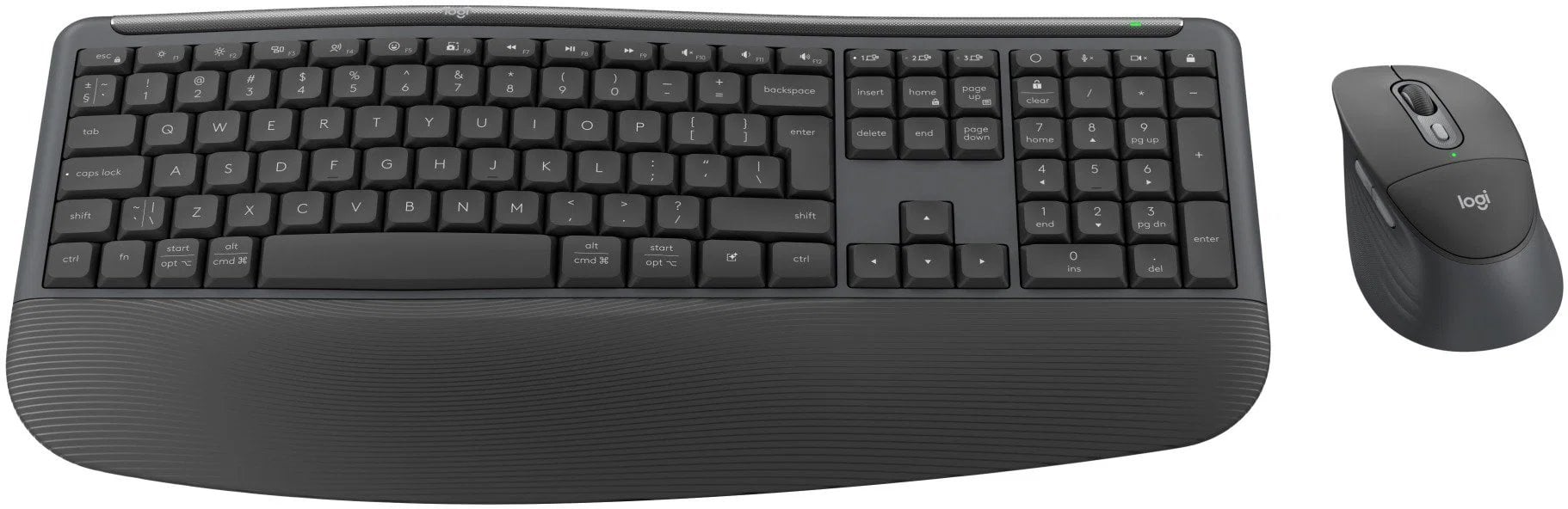 Logitech MK880 US INTL, bezdrátová klávesnice s myší, grafitová