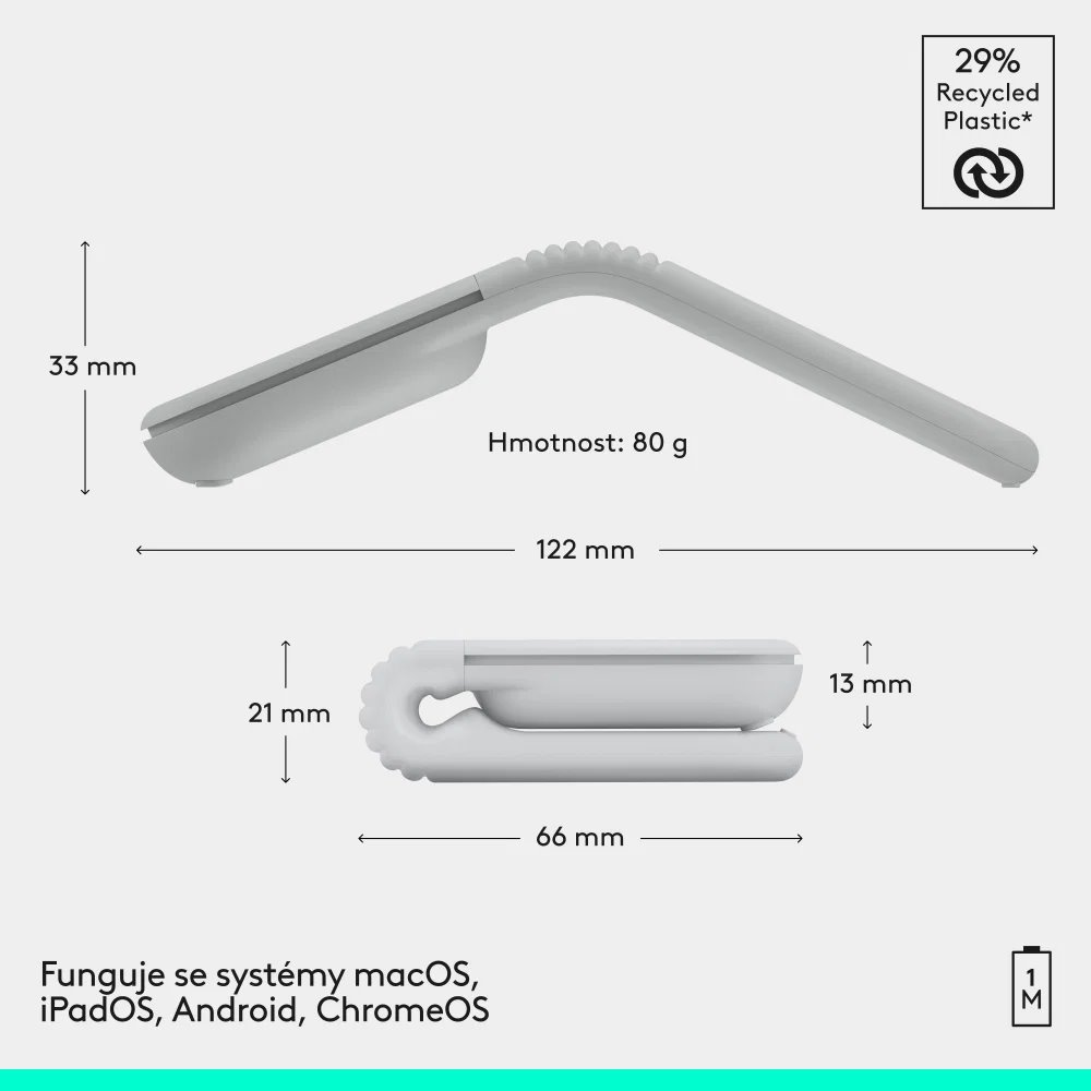 Logitech Mobi Mouse, smotanová