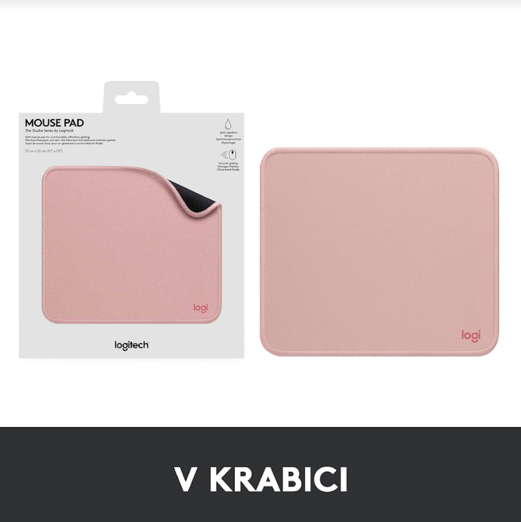 Logitech Mouse Pad Štúdio Series - DARKER ROSE 956-000050