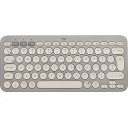 Logitech Multi-Device Bluetooth Keyboard K380, US bezdrátová, písková