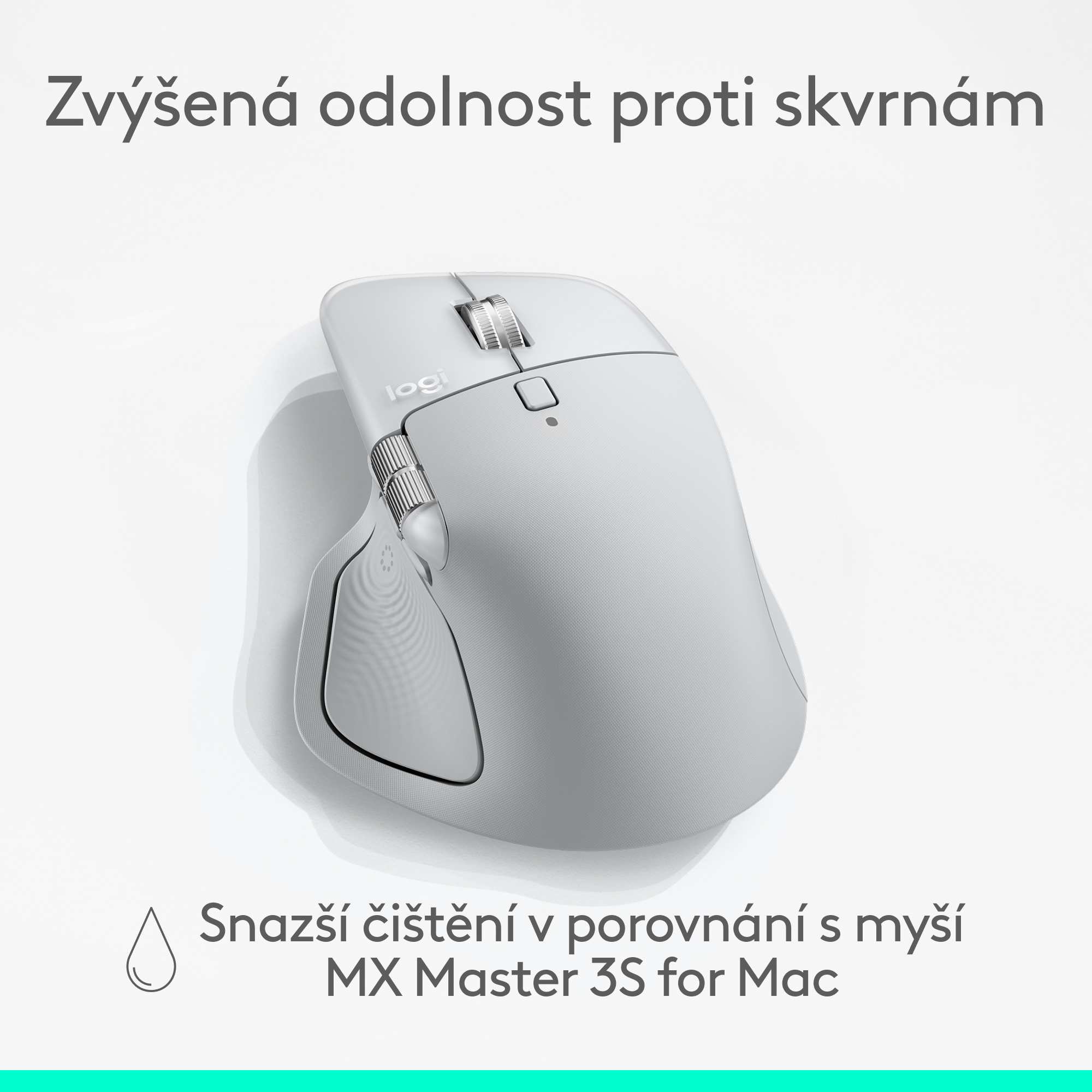 Logitech MX Master 4 for Mac, Offwhite