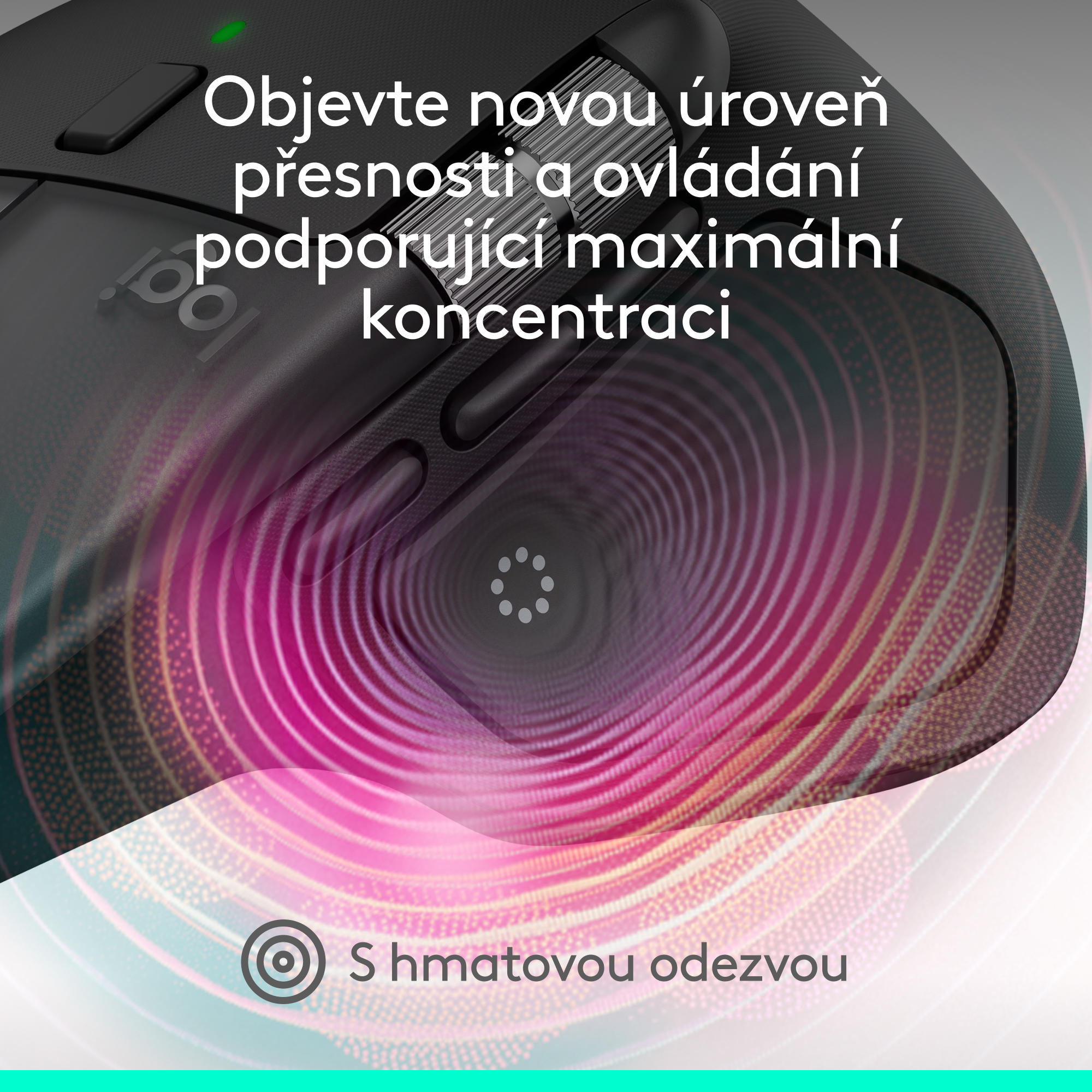 Logitech MX Master 4 pre Mac, vesmírne čierna