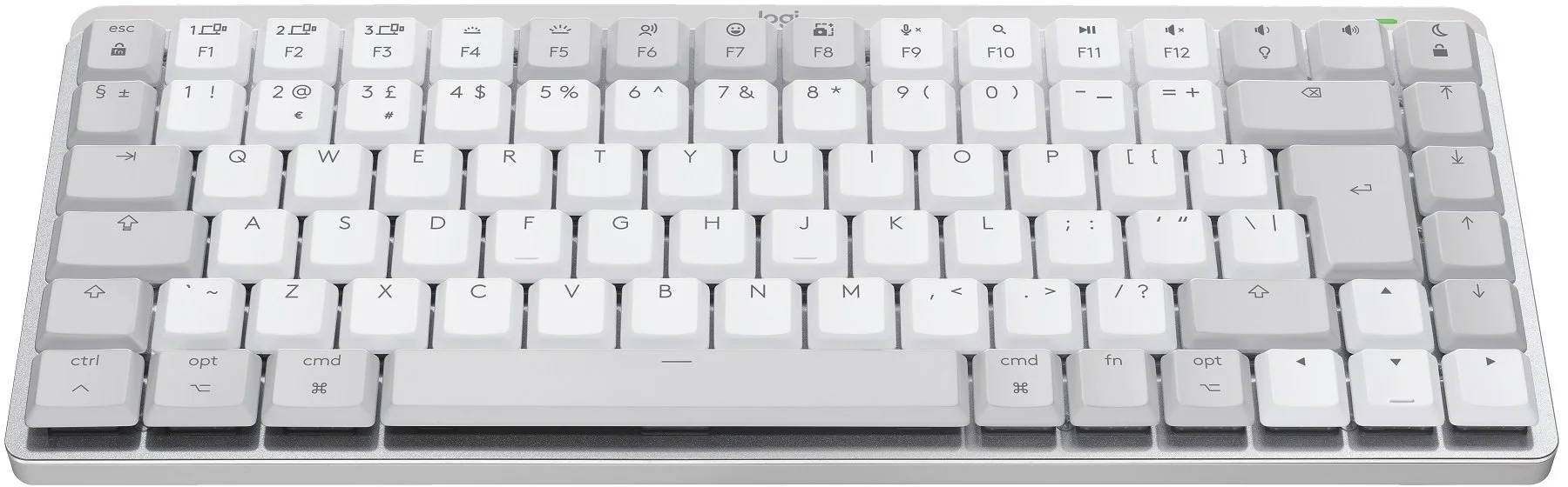 Logitech MX Mechanical Mini pre Mac Minimalist, bledosivá, CZ