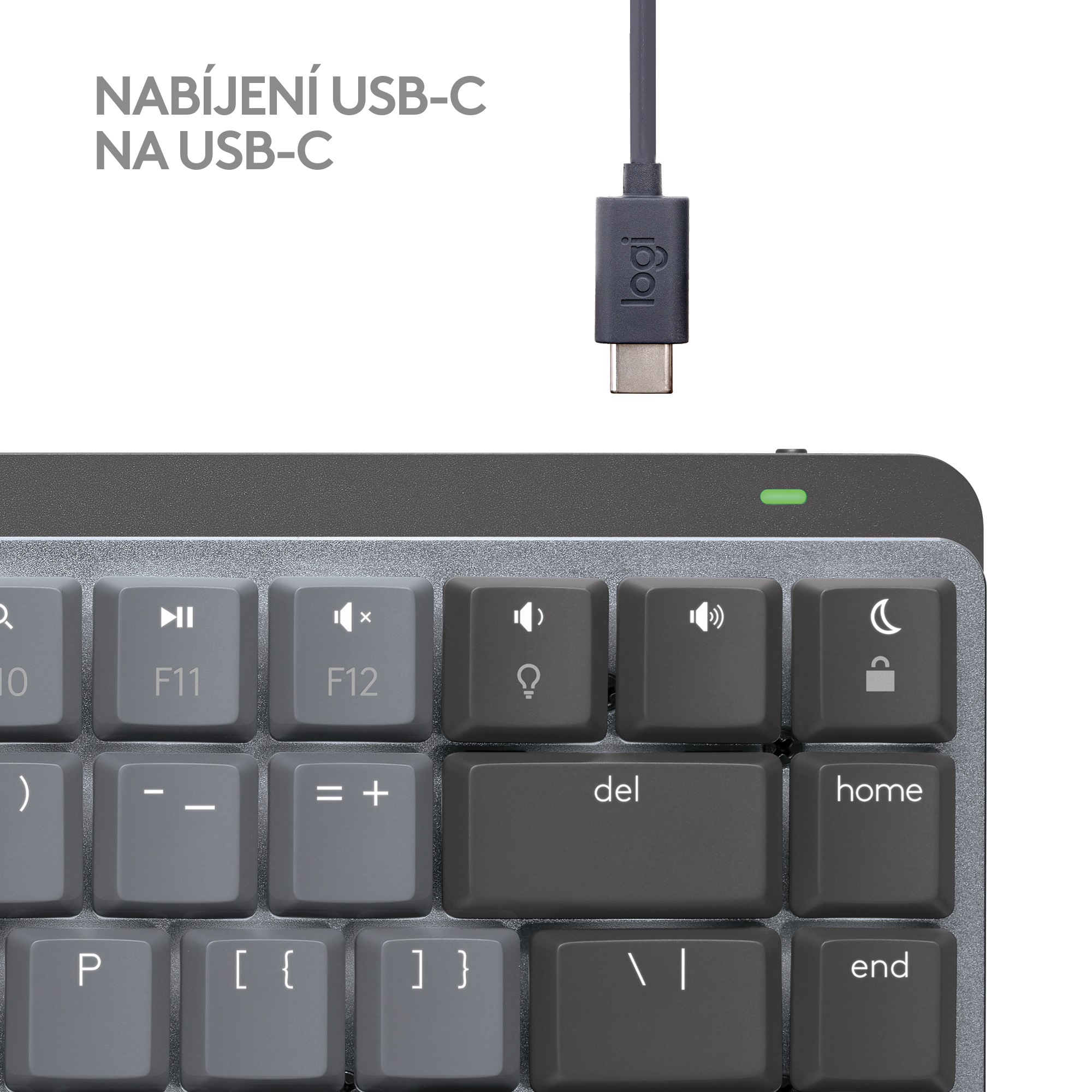 Logitech MX Mechanical Mini pre Mac Minimalist, vesmírne sivá, CZ
