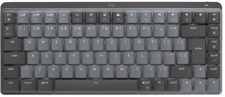 Logitech MX Mechanical Mini, US, Hmatové tiché spínače, černá/grafitová
