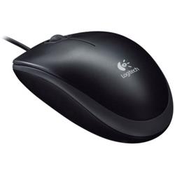 Logitech myš B105 Optical Mouse Black, USB