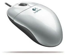 Logitech myš Pilot Optical Mouse, silver, USB/PS2