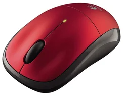 LOGITECH myš Wireless Mouse M215 Red (Clamshell) bezdrátová pro notebooky