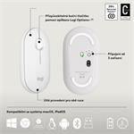 Logitech Pebble 2 Combo, bezdrátová klávesnice a myš, bílá