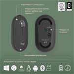 Logitech Pebble 2 Combo, bezdrátová klávesnice a myš, grafitová