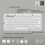 Logitech Pebble Keys 2 K380s, US, bezdrátová klávesnice, bílá