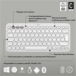 Logitech Pebble Keys 2 K380s, US, bezdrátová klávesnice, bílá