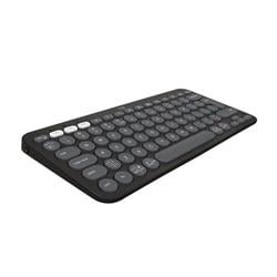 Logitech Pebble Keys 2 K380s, US, bezdrátová klávesnice, grafitová
