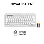 Logitech Pebble Keys 2 K380s, US, bezdrôtová klávesnica, biela