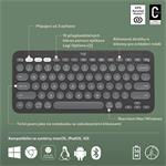 Logitech Pebble Keys 2 K380s, US, bezdrôtová klávesnica, grafitová