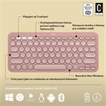 Logitech Pebble Keys 2 K380s, US, bezdrôtová klávesnica, ružová